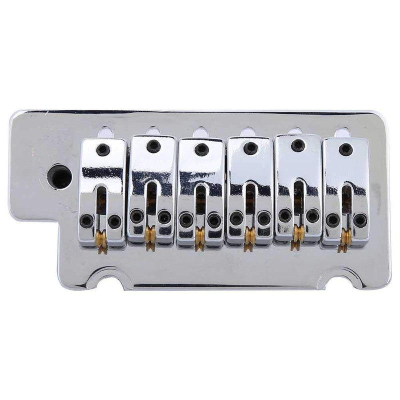 Guitar Tremolo Bridge Set, 6 Strings High Strength Metal Guitar Tailpiece Tremolo Guitar Replacement Part Accessory