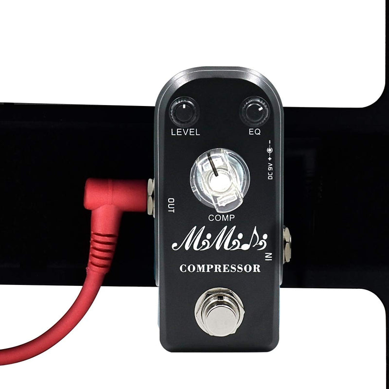 [AUSTRALIA] - Compressor Guitar Effect Pedal, MIMIDI Super Mini Electric Effect Pedal with True Bypass,Effect Processor Completely Analog Circuit Universal for Guitar and Bass 305 Compressor 