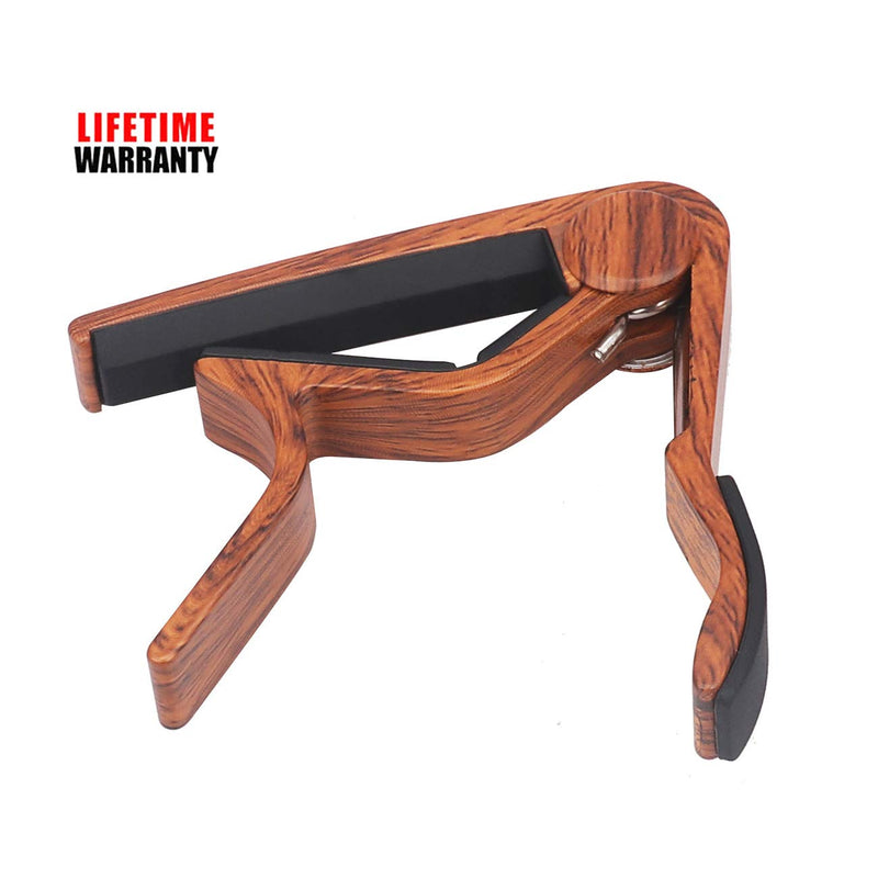 WINGO Wooden Pro Ukulele Capo for Soprano Contert Baritone,Rosewood.