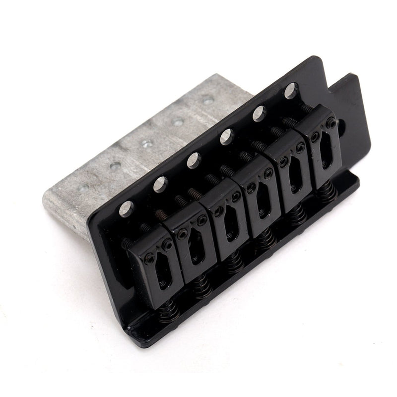 Musiclily 52.5mm Guitar Stratocaster Tremolo Bridge Set for Fender Strat Squier Electric Guitar Replacement, Black