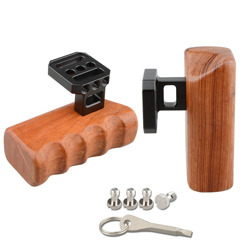 CAMVATE Wooden Handle Grips for Panasonic Camera GH Series(1 Pair)