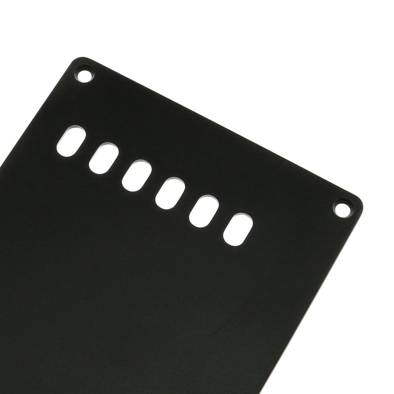 Maxmoral Black Guard Backboard Tremolo Cavity Cover Backboard For ST Stratocaster Electric Guitar