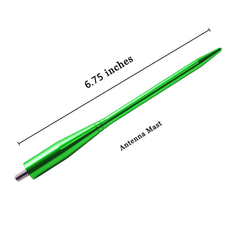 JAPower Replacement Antenna Compatible with GMC Terrain 2010-2018 | 6.75 inches-Green Green