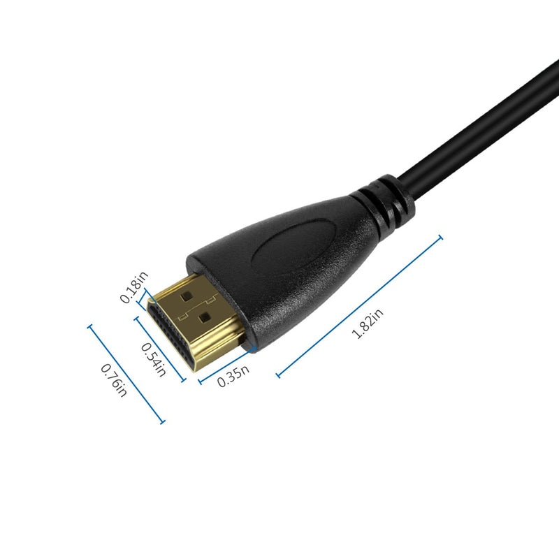 UCEC Full HDMI to Full HDMI Coiled Cable for Atomos for Ninja Star Recorder(11.8-17.7") A to A