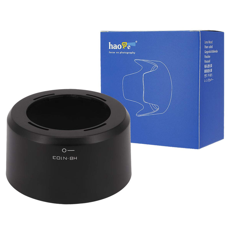 Haoge Bayonet Lens Hood for Nikon 1 Nikkor VR 30-110mm f3.8-5.6 Lens Replaces Nikon HB-N103