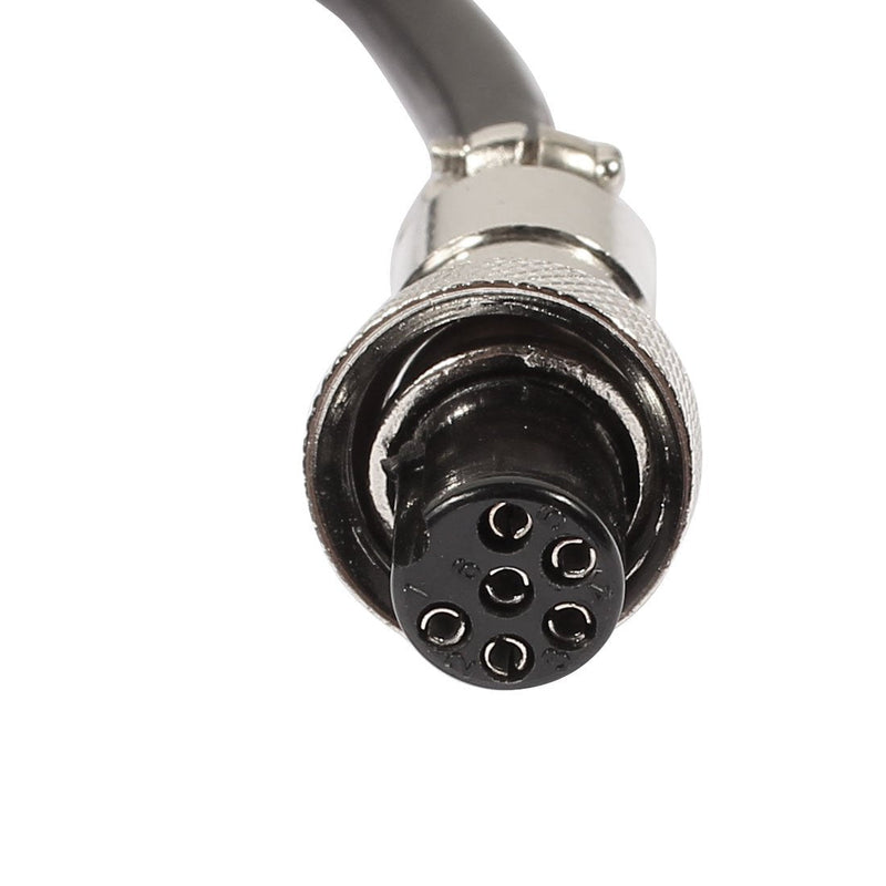 uxcell GX12 6 Pins Double Female Head Aviation Socket Connector Electrical Cable 2m