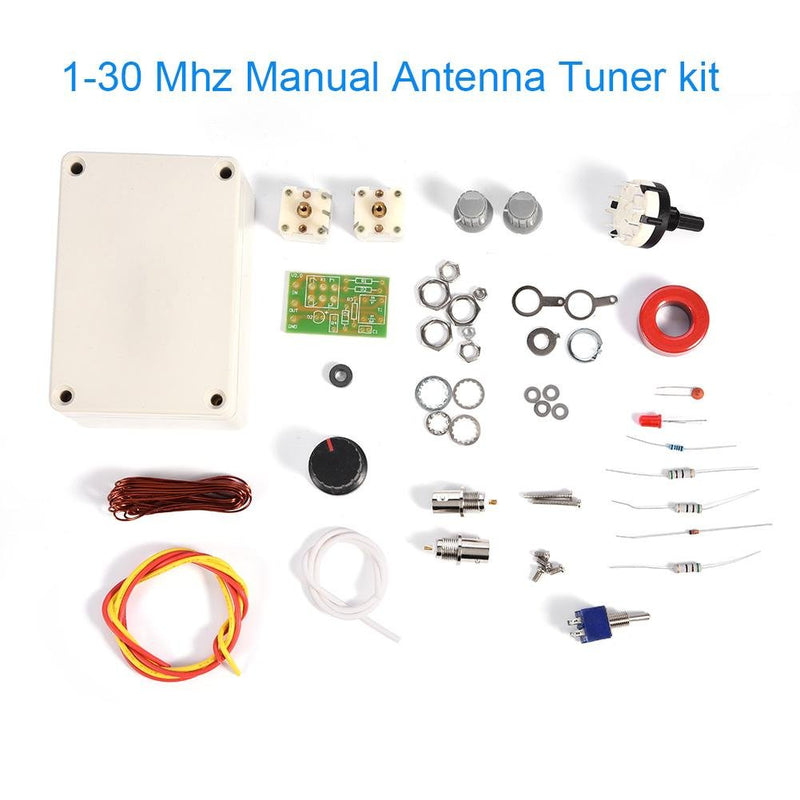 HF Transceiver Kit Manual Antenna Tuner Tune DIY Precision Kit 1-30 Mhz for HAM Radio QRP DIY Kit