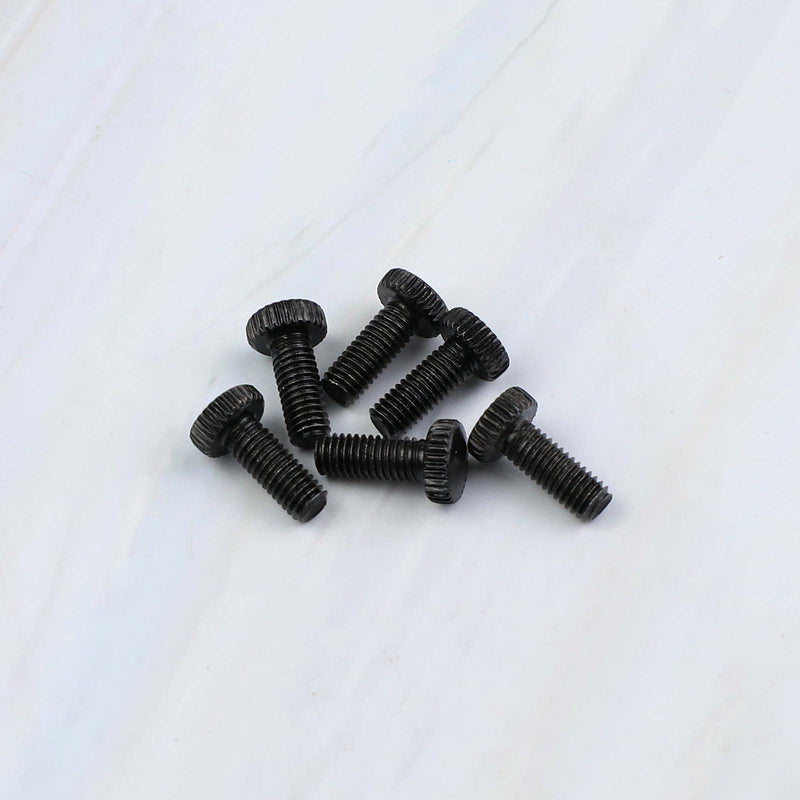 12pcs Black Tremolo Locking System Bridge Fine Tuning Screws Instrument Replacement Parts Metal M5 Compatible with Floyd Rose Electric Guitar