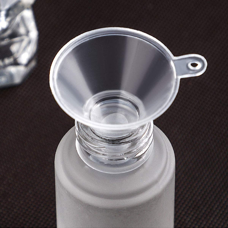 50 Pcs Mini Funnel TailaiMei Clear Plastic Funnels for Perfume Fragrance Essential Oils, Lab Bottles, Sand Art, Spices and Recreational Activities.