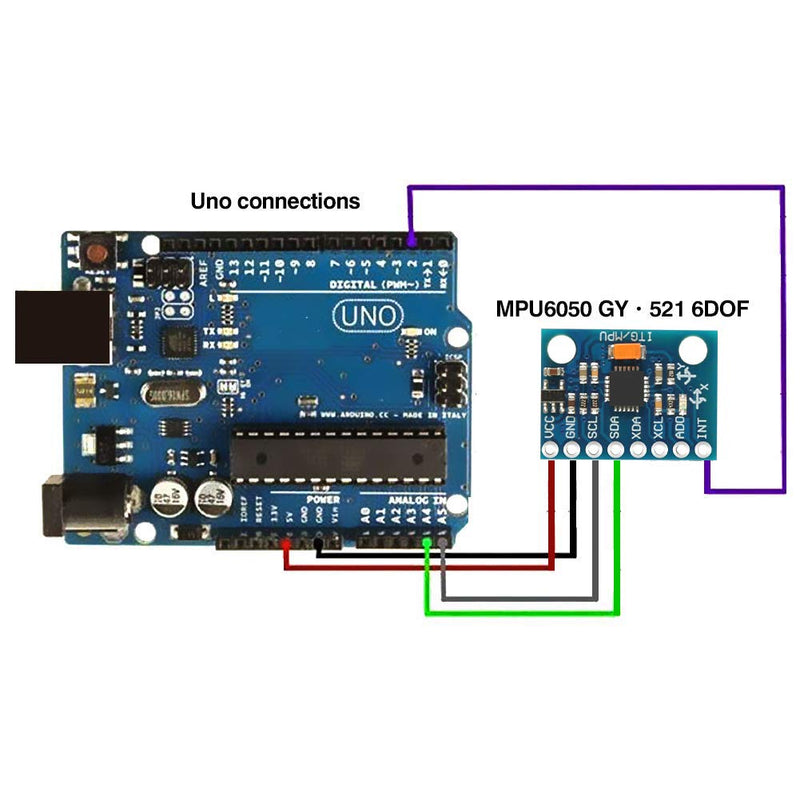 10 Pcs GY-521 MPU-6050 MPU6050 Module,6 DOF MPU-6050 3 Axis Accelerometer Gyroscope Sensor Module 16Bit AD Converter Data Output IIC I2C DIY Kit for Arduino (10PCS) 10PCS