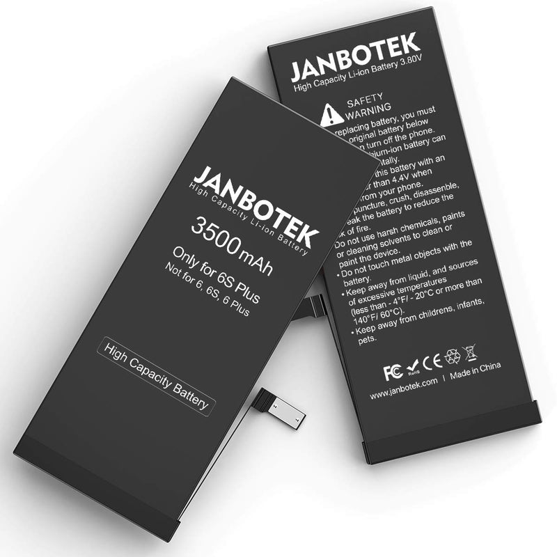 JANBOTEK 3500mAh Replacement Battery for iPhone 6S Plus, High Capacity Li-ion Battery with Complete Repair Tool Kits - 24 Months Warr