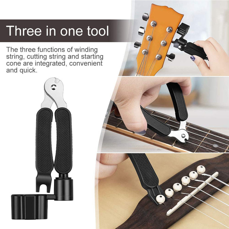 Anpro 26Pcs Guitar Tool Kit for Repairing- Guitar Care kits with Carry Bag for Guitar Ukulele Bass Mandolin Banjo