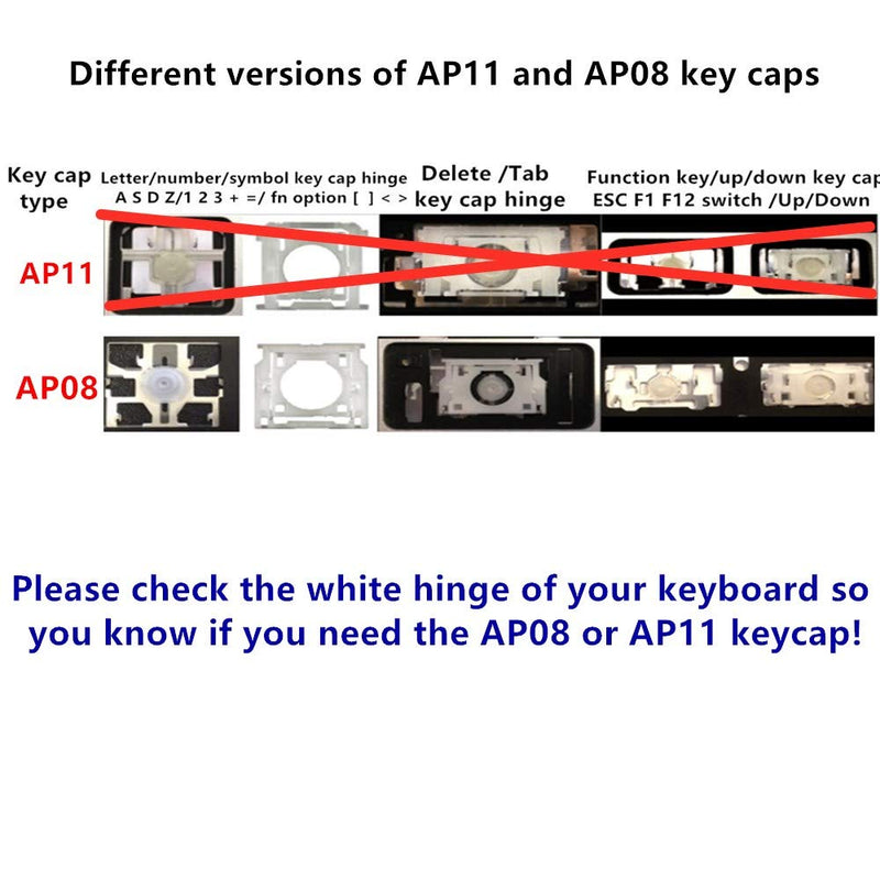[AUSTRALIA] - Replacement Individual AP08 Type ESC Key Cap and Hinges are Applicable for MacBook Pro Model A1425 A1502 A1398 for MacBook Air Model A1369/A1466 Keyboard to Replace The ESC Key Cap and Hinge 