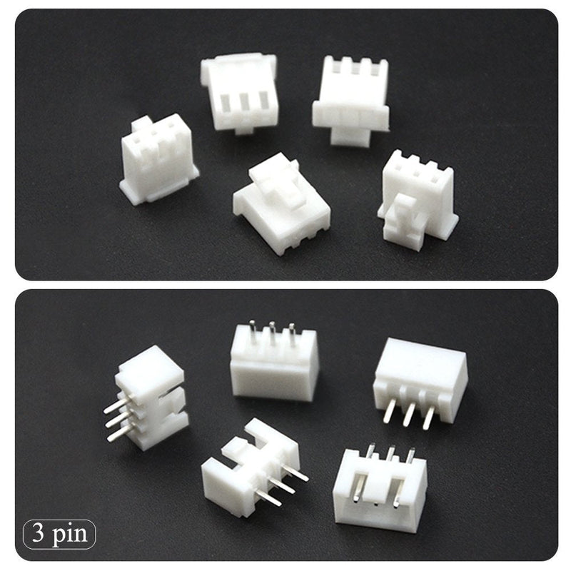 WMYCONGCONG 440 PCS 2.54mm 2 3 4 5 Pin Housing and Female Pin Header Terminal Connector Kit Compatible with JST-XHP (2 3 4 5 Pin)