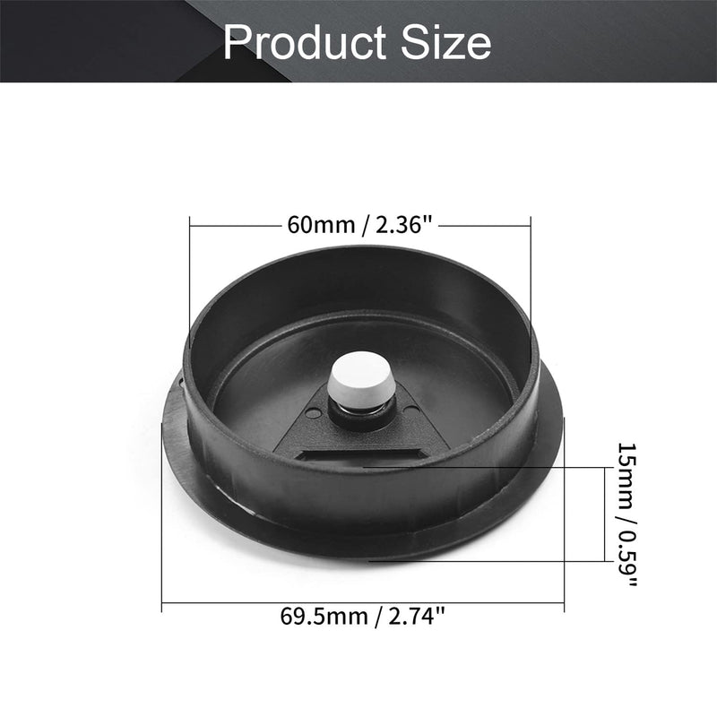 MroMax 2.36" Desk Grommet Plastic 60mm Cable Hole Cover Cord Desk Grommets Arrange Wires Organizer for Home Office Desk Cable Cord Black 10Pcs 60 mm Mounting Hole Diameter