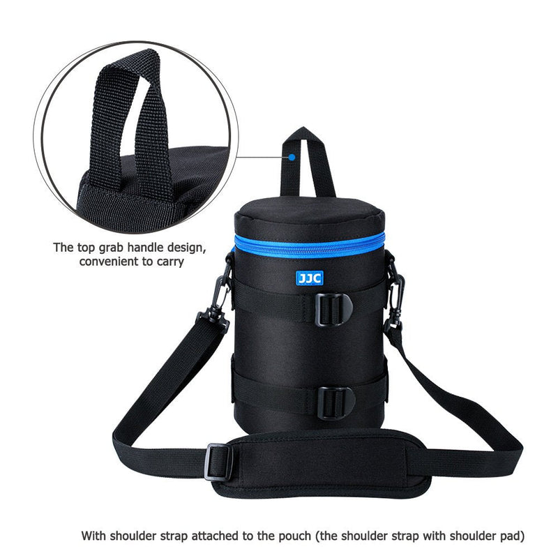 [AUSTRALIA] - JJC Deluxe Lens Case Pouch for Canon EF 70-200mm f4L USM/EF 70-300mm f4-5.6L IS USM,Nikon AF-S Nikkor 70-200mm f/4G ED VR and other Lenses below 4.45" x 8.46"(D x L) 2X-Large Size 