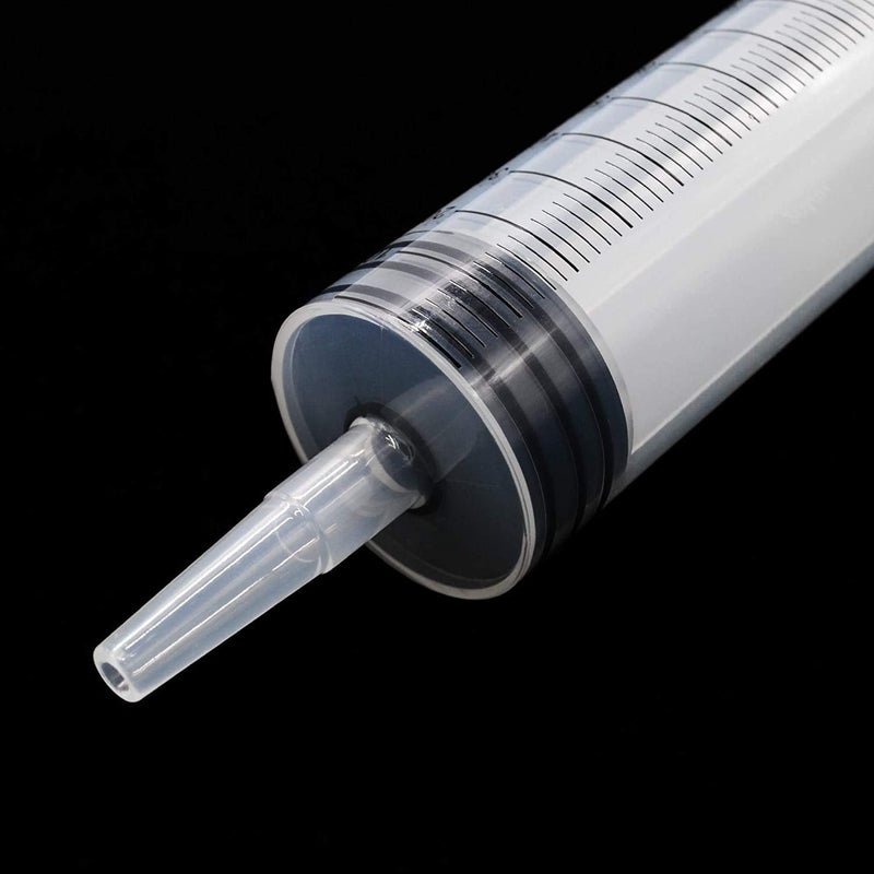 Large Plastic Syringe with Tube 60ml Syringe 20ml Syringe with 13inch Tubing for Scientific Labs, Liquid, Measuring, Watering, Refilling, Filtration, Feeding Pets, Oil or Glue Applicator, 4pcs