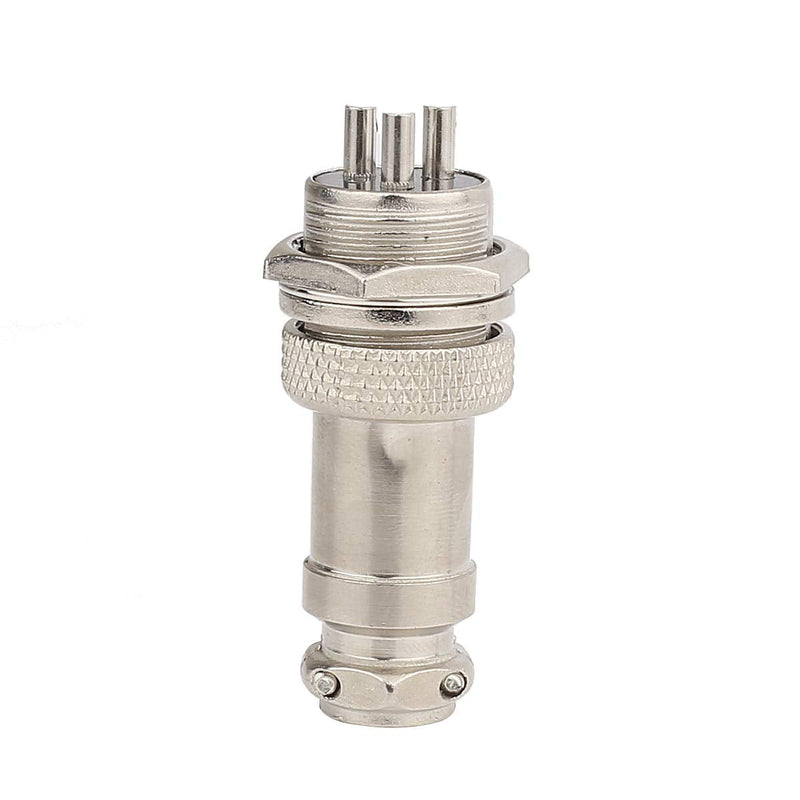[AUSTRALIA] - Clyxgs Aviation Plug Connector 3-Pin Male Female Panel Metal Wire Connector 16mm Socket 10PCS 3 Pin 