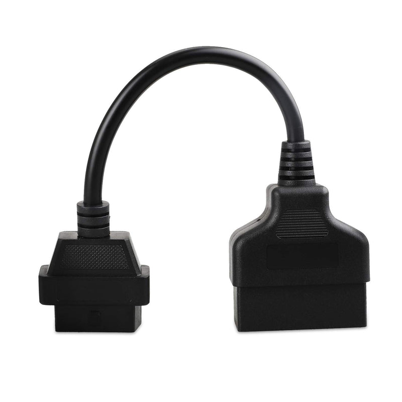 EEEkit 22 Pin OBD1 to 16 Pin OBD2 Convertor Adapter Cable for TOYOTA Diagnostic Scanner Black with Two Connectors