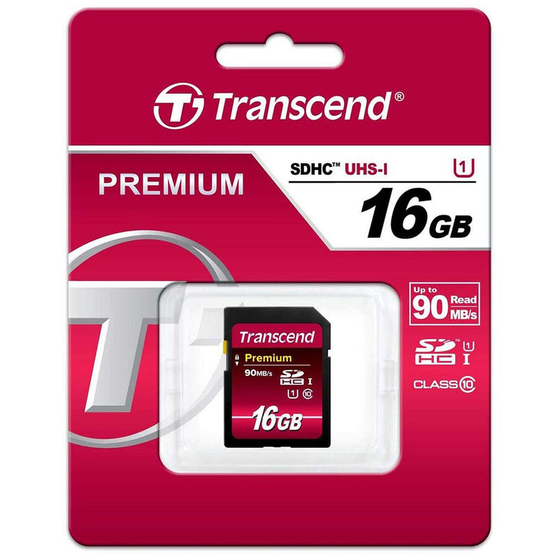 Pack of 5 Transcend 16GB SDHC Class10 400X UHS-I Memory Cards