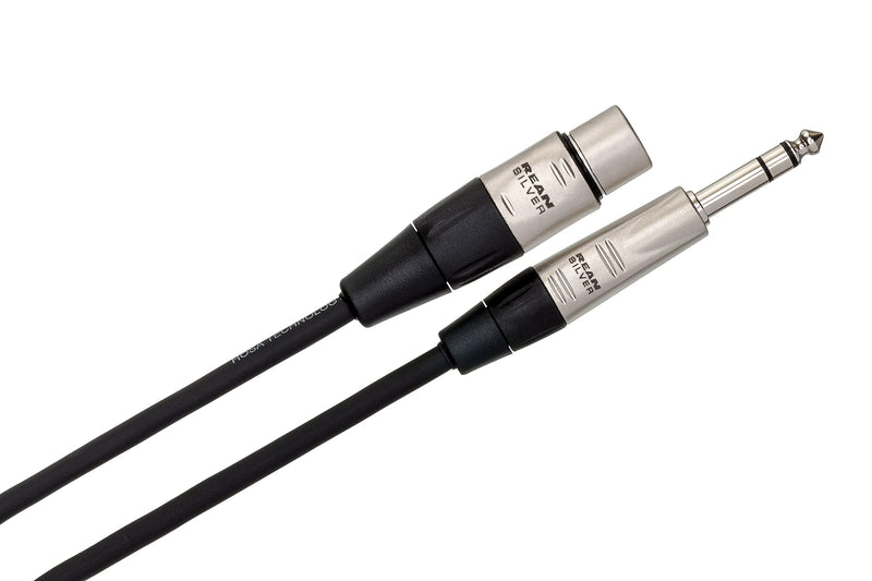 Hosa HXS-001.5 REAN XLR3F to 1/4" TRS Pro Balanced Interconnect Cable, 1.5 Feet