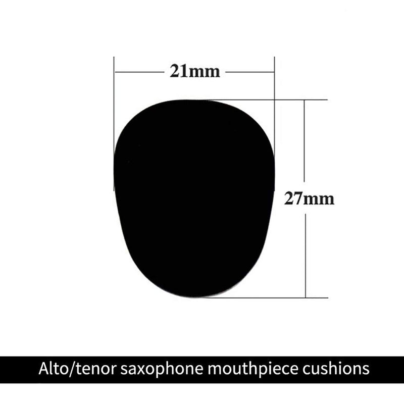 [AUSTRALIA] - ROFFEE Alto/Tenor Saxophone Mouthpiece Cushions Patches Pads,2 Packs 0.3mm(8 PCS black&8 PCS White)… 0.3mm black & white (16 pcs) 