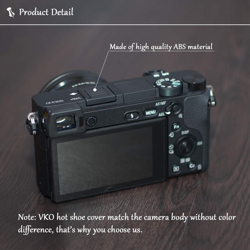 VKO Hot Shoe Cover, Hot Shoe Cap, Hot Shoe Protector Compatible with Sony A6100 A6600 A7III A6500 A6400 A6300 A6000 A77II A7II A7RII A7RIII A7RIV A7SII A99II RX10II RX100II Replaces FA-SHC1M(5-Pack) 5 PCS