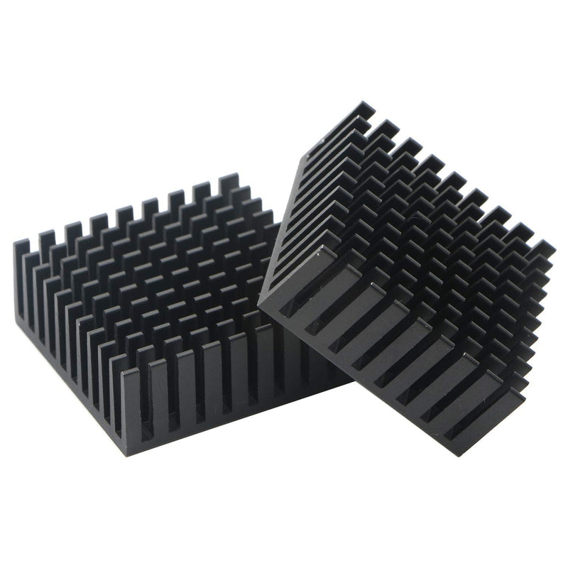 [AUSTRALIA] - JIUWU Small Black Aluminum Heatsink Cooling Fin Module Radiator Cooler for Amplifier Transistor Semiconductor Devices 10 Pack 