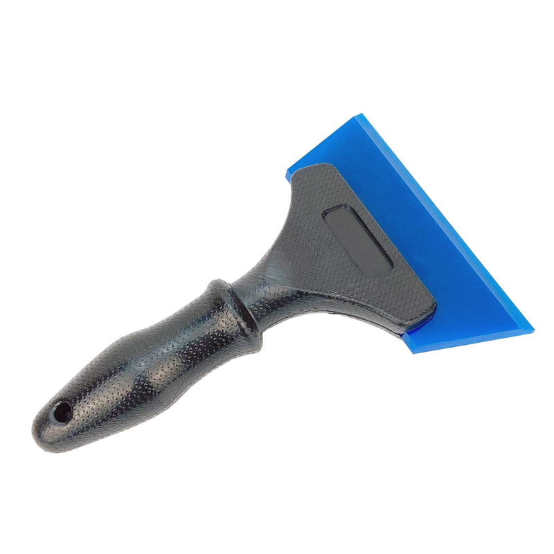 Heavy Duty Car Windshield Squeegee Rubber Shower Squeegee Water Blade Ice Scraper Rubber Squeegee Glass Wiper with Non-Slip Handle for Bathroom Cleaning, Window Tinting, 8Inch Plastic Squeegee