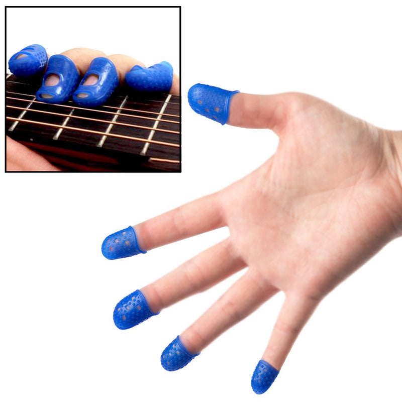 SINBLUE Guitar Starter Kit Including Guitar Picks, Guitar Finger Protectors, Thumb & Finger Picks, Pick Holder, Music Page Clip with Grid Case Storage Box - Strings Instrument Practice