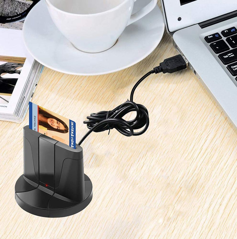 DAOKER USB 3.0 Smart Card Reader, DOD Militar CAC Smart Card Reader, ID Reader Compatible with Windows (32/64bit) XP/Vista/ 7/8/10, Mac OS X, Linux DK-U3H682
