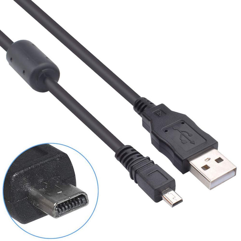 UC-E6 Replacement USB Cable Photo Transfer Data Sync 8Pin Charging Cord Compatible with Digital Camera SLR DSLR D3200 D3300 Coolpix L340 L32 A10 P520 P510 P500 S9200 S6300 and More (3.3ft)