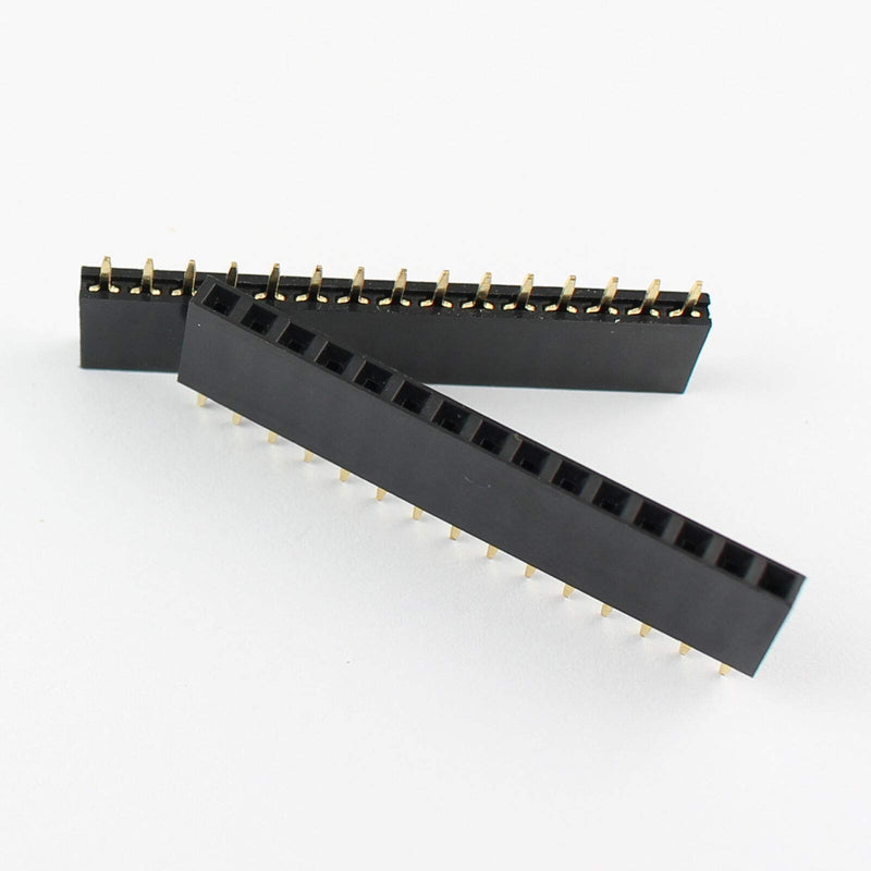 10 pcs. 15 Pin 2.54mm Pitch 15 Pin Female Single Row Straight Header Strip PH:8.5mm