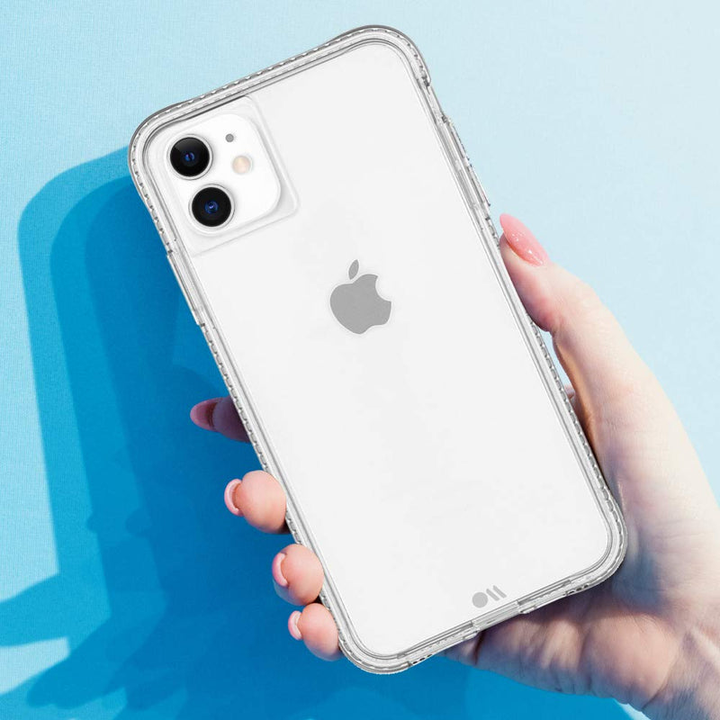 Case-Mate - Certified Anti-Microbial iPhone 11 Case - Tough Clear Plus - Clear Plus Antimicrobial Clear