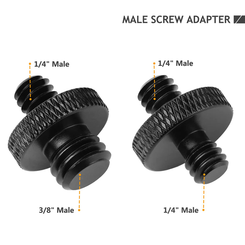 24 Pcs Camera Screw Adapter 1/4 to 1/4 and 1/4 to 3/8 Tripod Mount Converter Set for Camera Mount, Monopod, Ballhead, Flash Light Stand Frgyee 1/4-3/8 Adapter 24pc Box