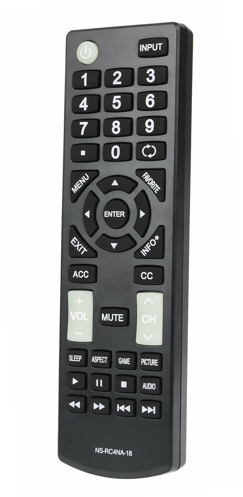 New Remote Control NS-RC4NA-18 for INSIGNI TV NS-24D310NA19 NS24D310NA19 NS32D220NA18 NS-32D220NA18 NS-NS-19D310NA19 NS19D310NA19 NS22D420NA18 NS-22D420NA18 32D220NA-18 NS32D311MX17 NS-32D311MX