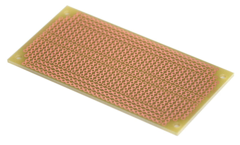SB404 Solderable PC BreadBoard, 1 Sided PCB, Matches BB400 breadboards with Power Rails, 3.75 x 1.85in (95.3 x 47.0mm)