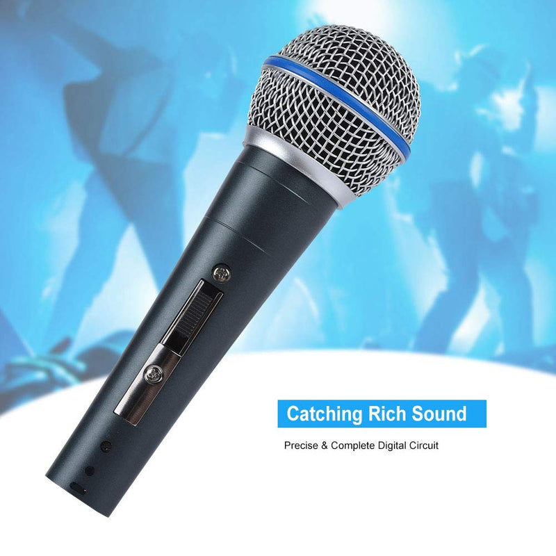 Tangxi Dynamic Microphone, 6.5mm Wired KTV Microphone 2.5mv/pa High Sensitivity Noise Cancelling Karaoke Mic for Party/Singing/Performance