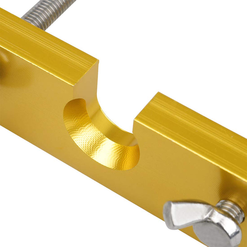 Alnicov Adjustable Mouthpiece Puller Tool Remover Holder Tools for Brass-Wind Instruments(Yellow)