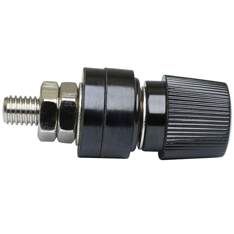 MEETOOT 4pcs 555 Pure Brass Terminal Binding Post M8 Copper Screw 8mm Voltage Regulator Terminal Block Power Terminal Red and Black