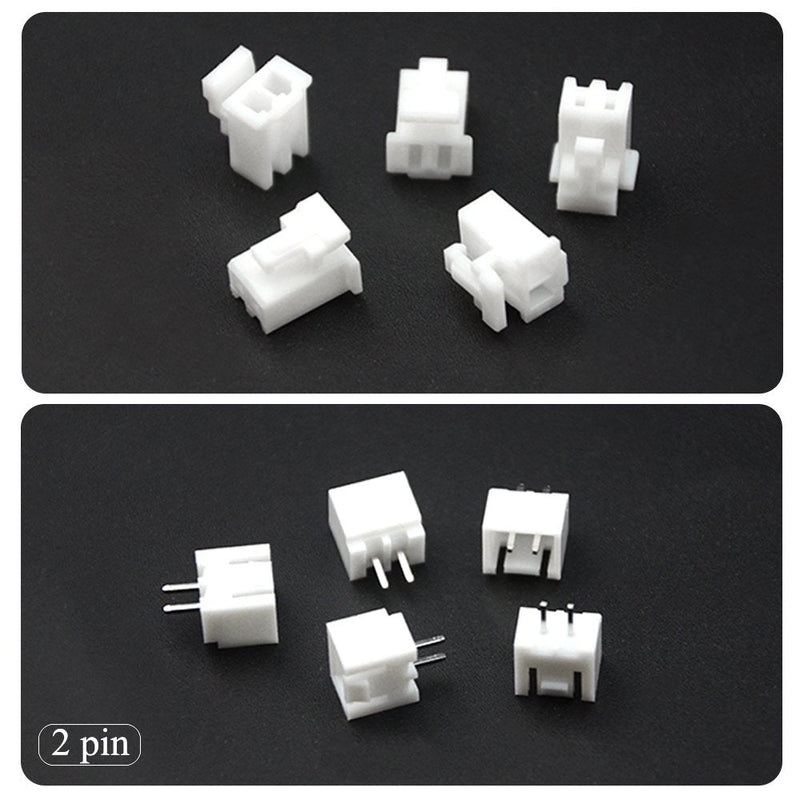 WMYCONGCONG 440 PCS 2.54mm 2 3 4 5 Pin Housing and Female Pin Header Terminal Connector Kit Compatible with JST-XHP (2 3 4 5 Pin)