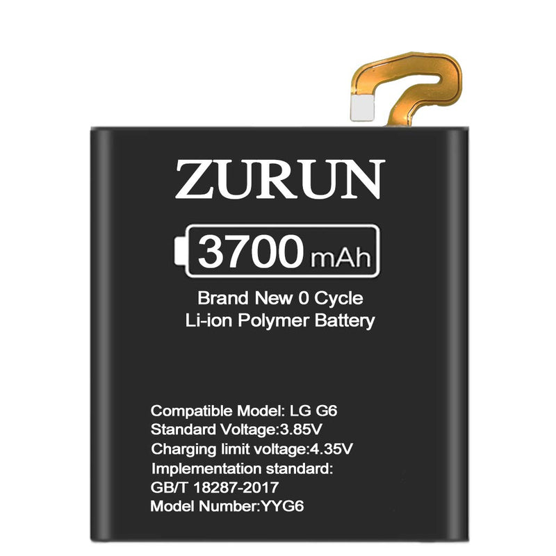 Battery for LG G6, Upgraded ZURUN 3700mAh Li-Polymer BL-T32 Battery Replacement for LG G6 H872 H870 H871 VS998 LS993 with Repair Screwdriver Tool Kit [2 Year Warranty]