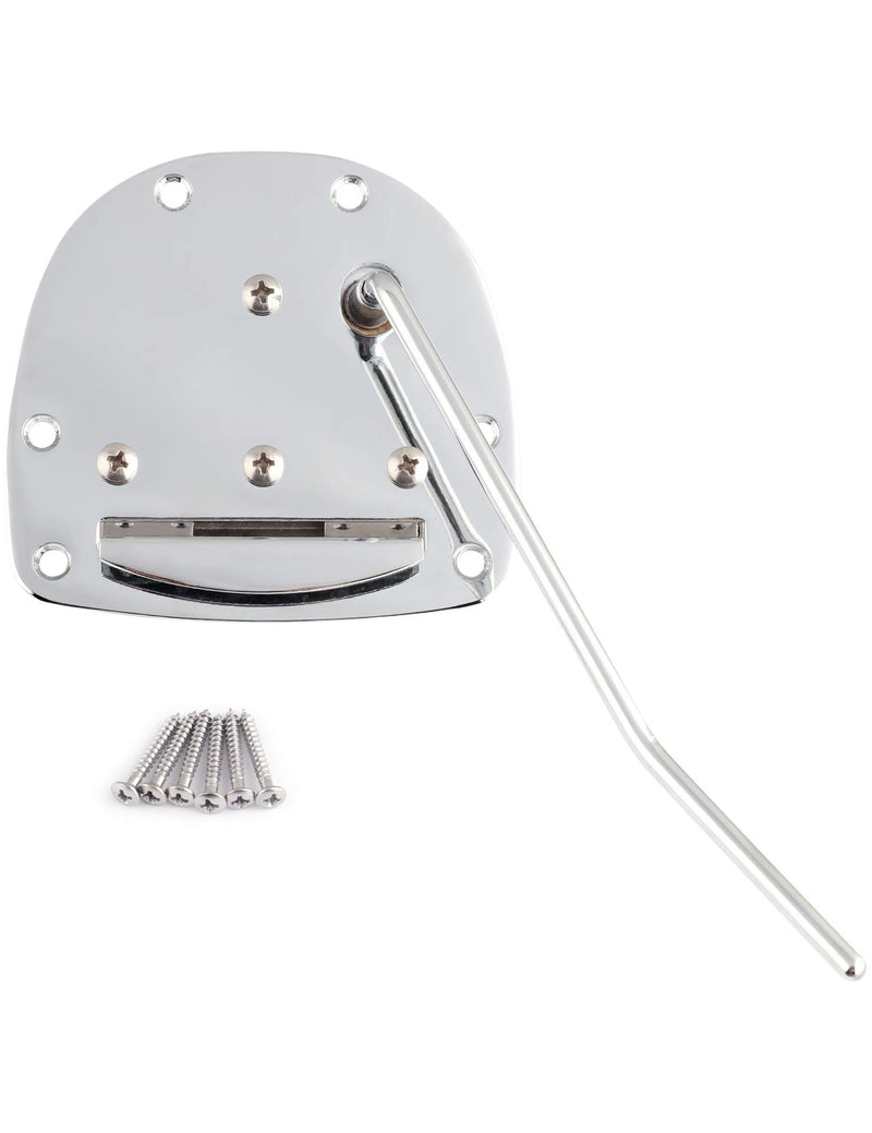 Metallor Guitar Tremolo Tailpiece Bridge Compatiable with Jazzmaster Jaguar Guitar Vibrato and Whammy Chrome. Chrome-1