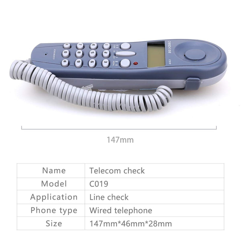 [AUSTRALIA] - Telecom Check Telephone Line Dedicated Check Line Survey Line Machine Chino-E C019 Tester to Alligator Clip Set Equipment 