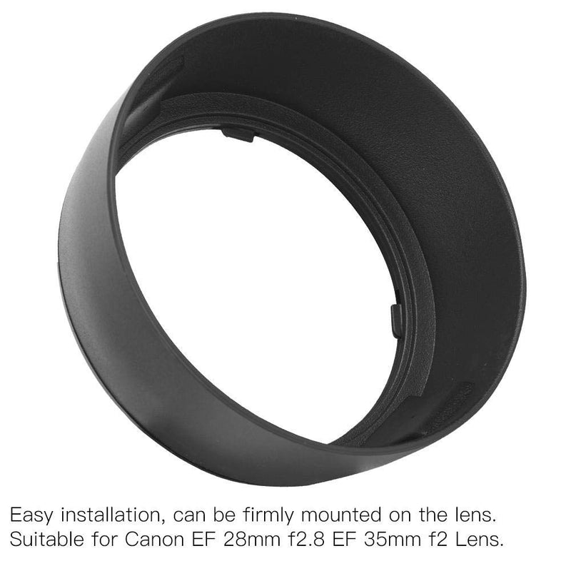 Bindpo EW-65II Lens Hood, Camera Lens Sunshade Rainproof Cover Replacement for Canon EF 28mm f/2.8 for Canon EF 35mm f/2.0