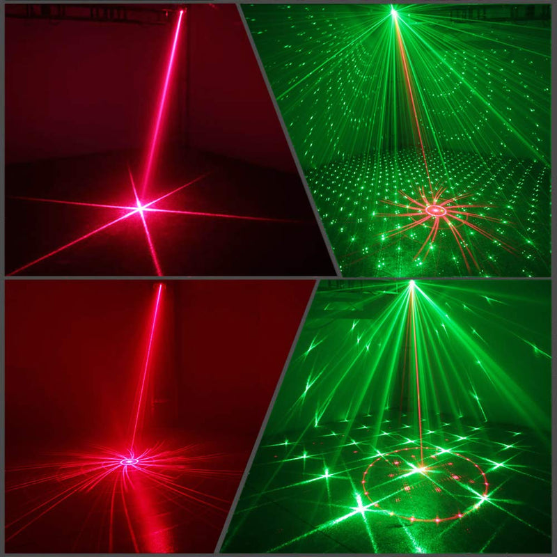 [AUSTRALIA] - Party Lights,DJ Disco Stage Lights Sbolight Led Projector Karaoke Strobe Perform for Stage Lighting with Remote Control for Dancing Thanksgiving KTV Bar Birthday Outdoor Silver 