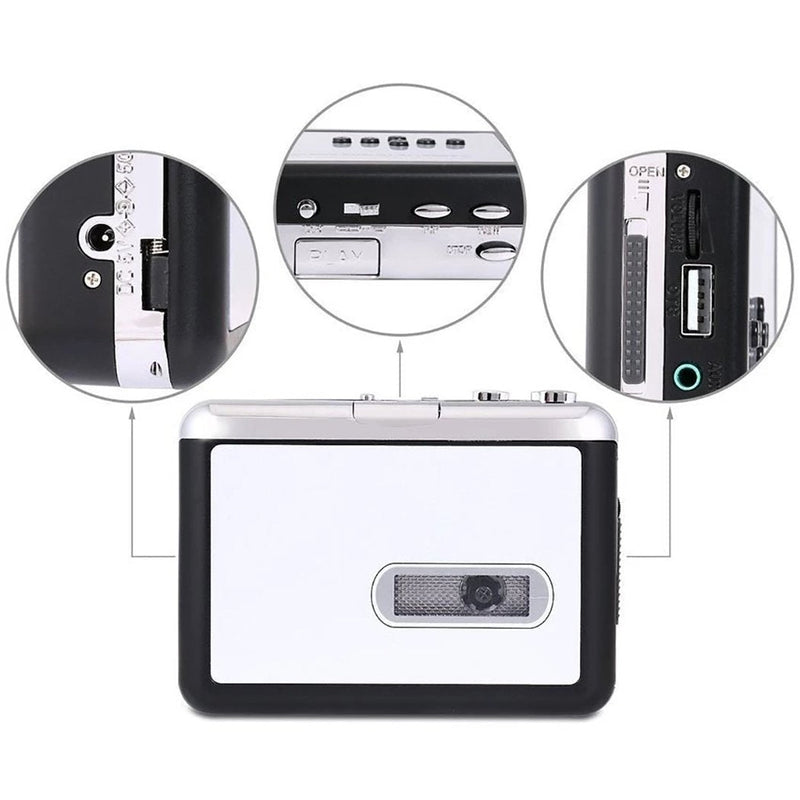 [AUSTRALIA] - Y&H Cassette Tape Player Record Tape to MP3 Digital Converter,USB Cassette Capture,Save to USB Flash Drive Directly,No Need Computer ezcap231 