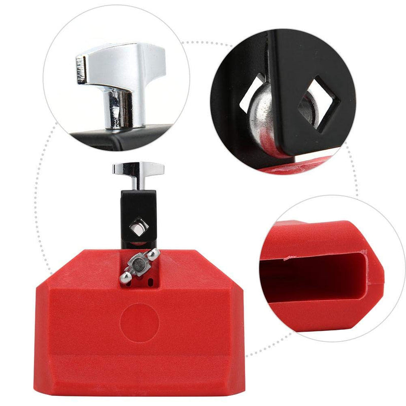 Bnineteenteam Cow Bell,ABS Cow Bell Noisemaker for Percussion Musical Instruments Red