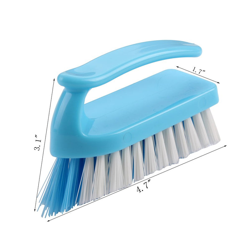 INCHOO Plastic Handle Soft Bristle Comfort Grip Scrub Cleaning Brush Scrubbing Brush, White
