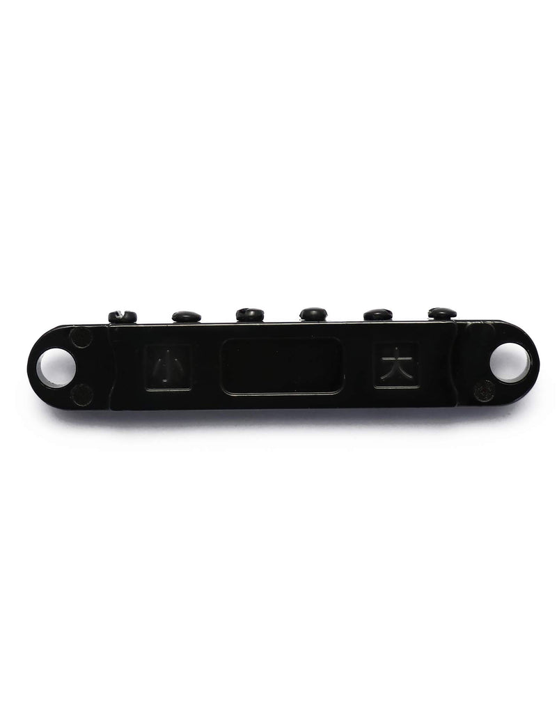 Metallor Tune-O-Matic Electric Guitar Bridge for SG Les Paul LP Style Guitar Parts Replacement. (Black) Black